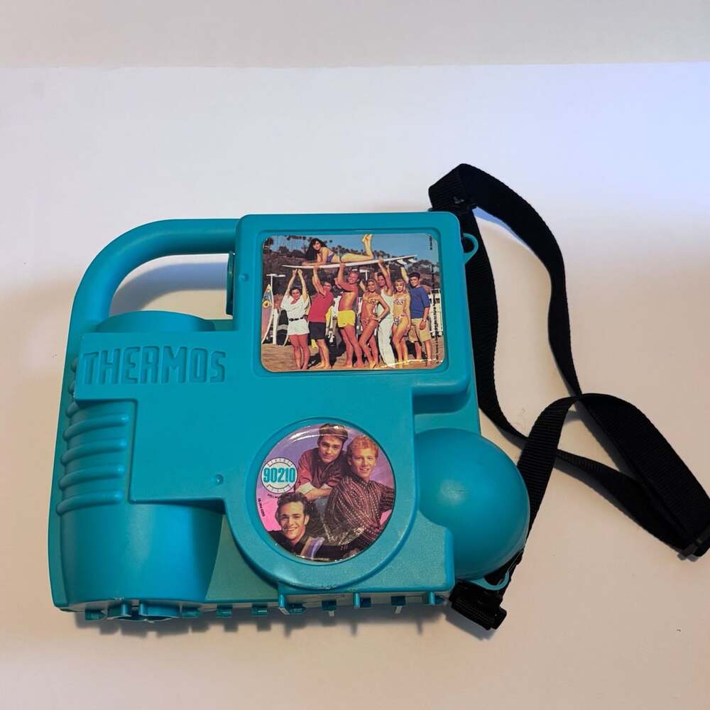 Vintage 1991 !! NO THERMOS!! Beverly Hills 90210 Lunch Box with Strap